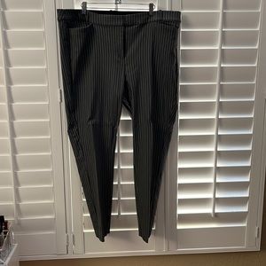 Gray work pant with white pinstripe, Lane Bryant size 20